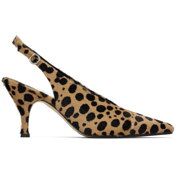  Aeyde Brown & Black Carla Heels 
