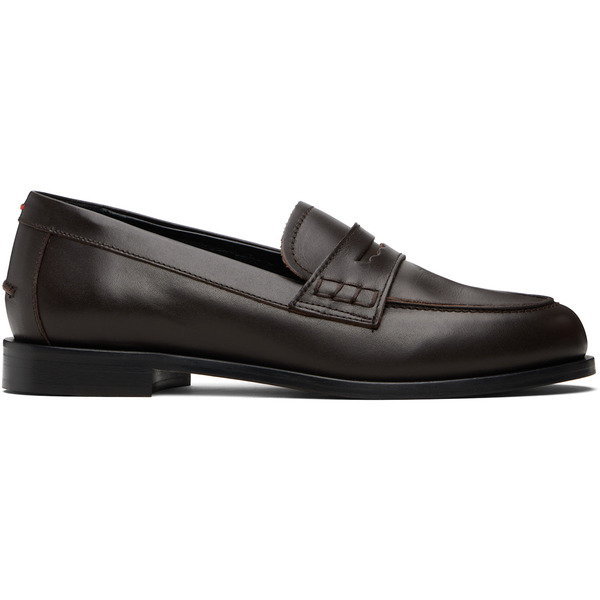  Aeyde Brown Oscar Leather Loafers 