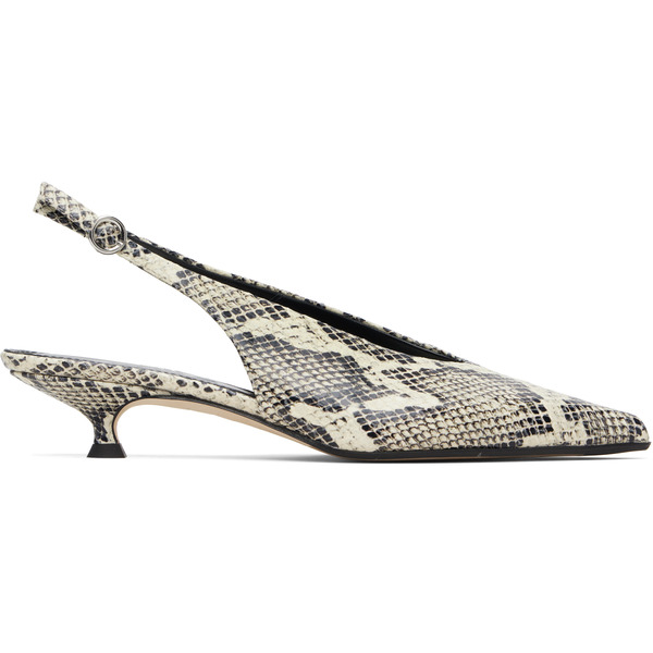  Aeyde Off-white & Black Camila Heels 