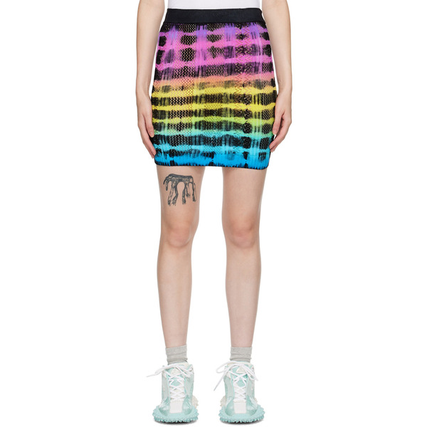 Agr Multicolor Tie-dye Miniskirt 