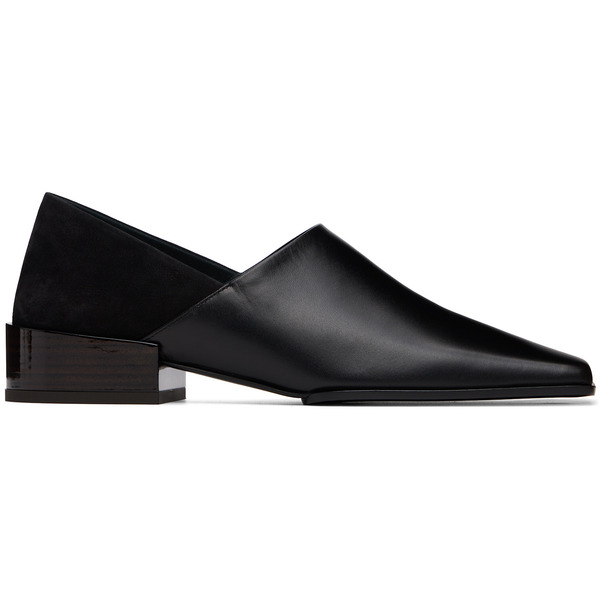  Alaïa Black Square Slipper Loafers 