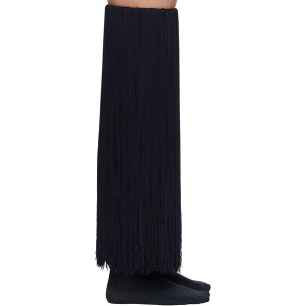  Alaïa Navy High Fringed Socks 