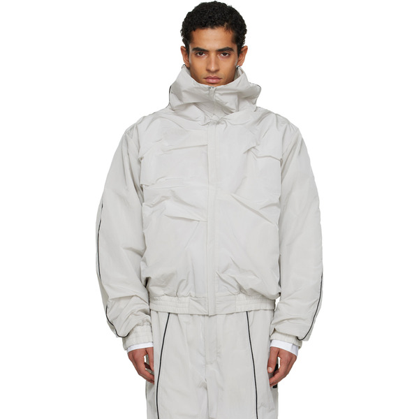  Alainpaul Gray Movement Track Jacket 