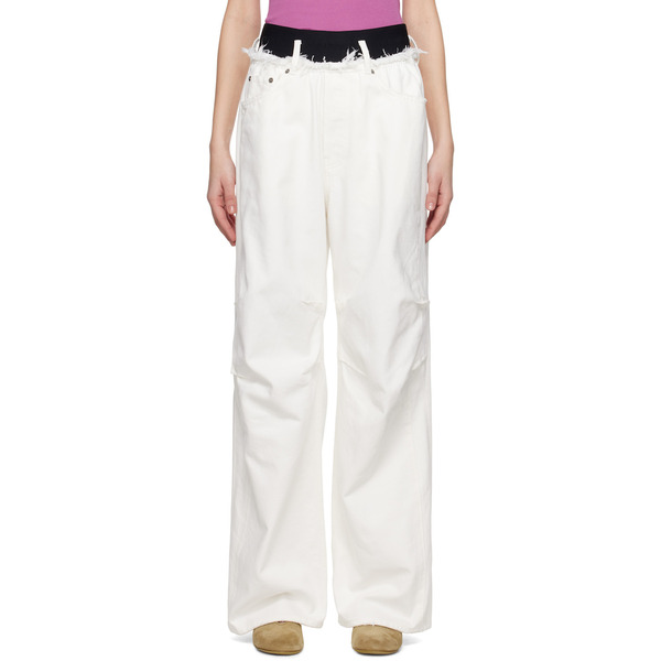  Alainpaul White Knee Jeans 