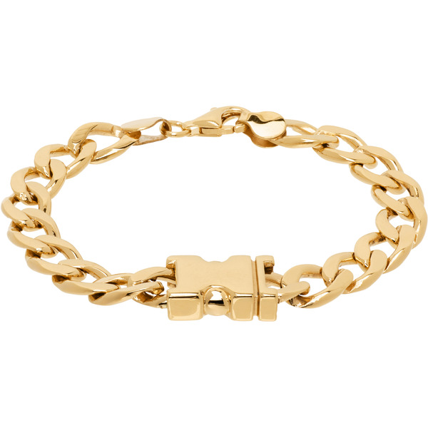 Alan Crocetti Gold Maxi Unity Curb Chain Bracelet 