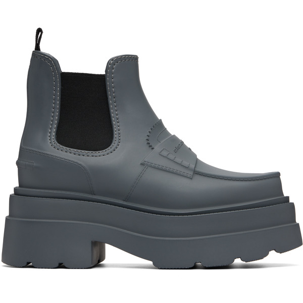  Alexander Wang Gray Carter Platform Rain Boots 