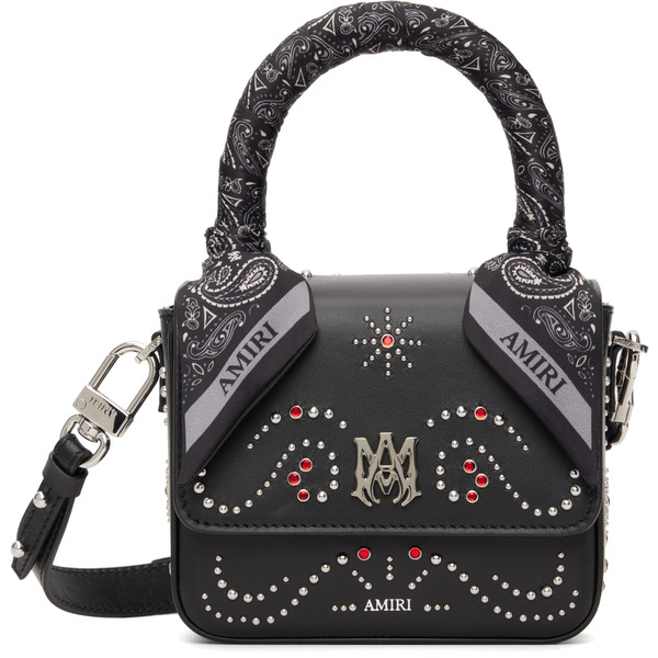  Amiri Black Micro Ma Stud Bag 
