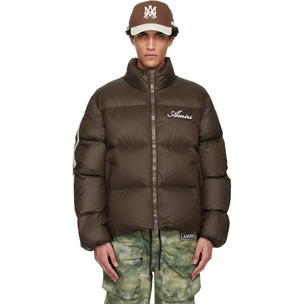  Amiri Brown Bones Down Jacket 