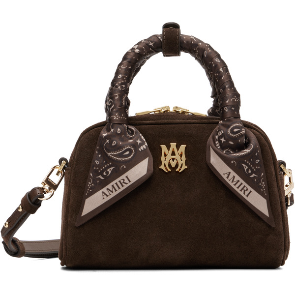  Amiri Brown Micro Ma Bowling Bag 