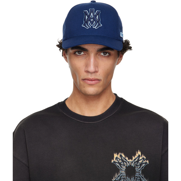  Amiri Navy Ma Outline Canvas Cap 