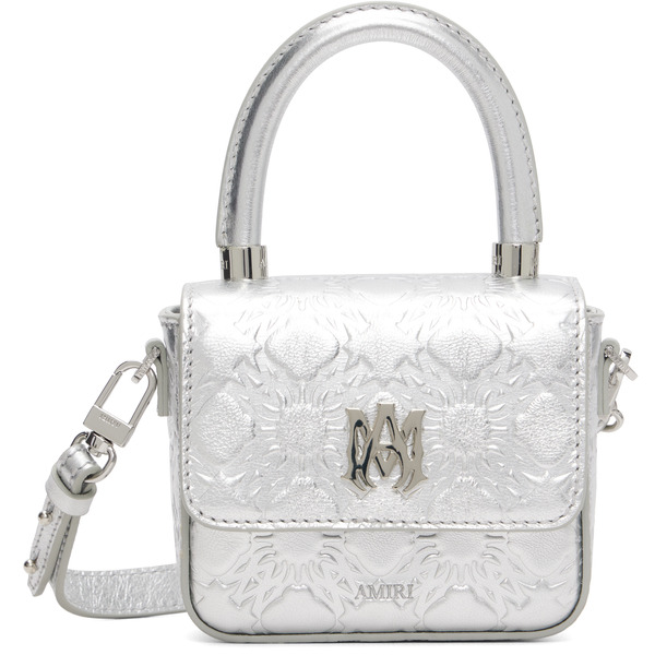  Amiri Silver Ma Quad Nano Bag 