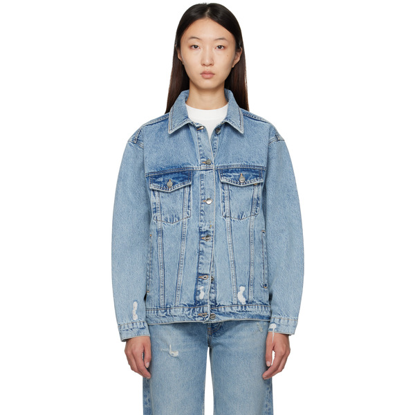  Anine Bing Blue Rory Denim Jacket 
