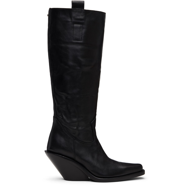  Ann Demeulemeester Black Lidar Western Boots 