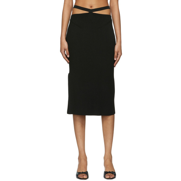  Anna October Black Alizee Midi Skirt 