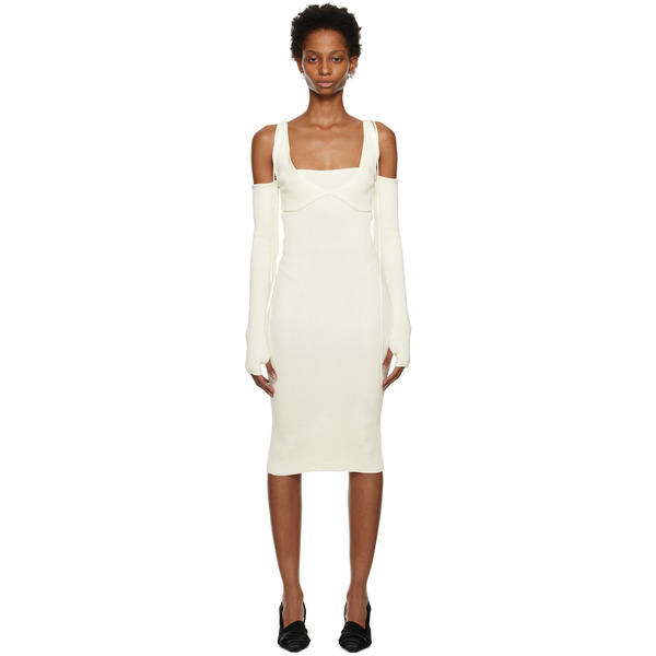  Anna October Off-white 'la Fleur' Midi Dress 