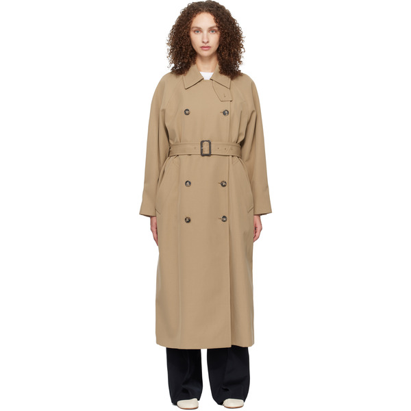  A.p.c. Beige Belted Trench Coat 
