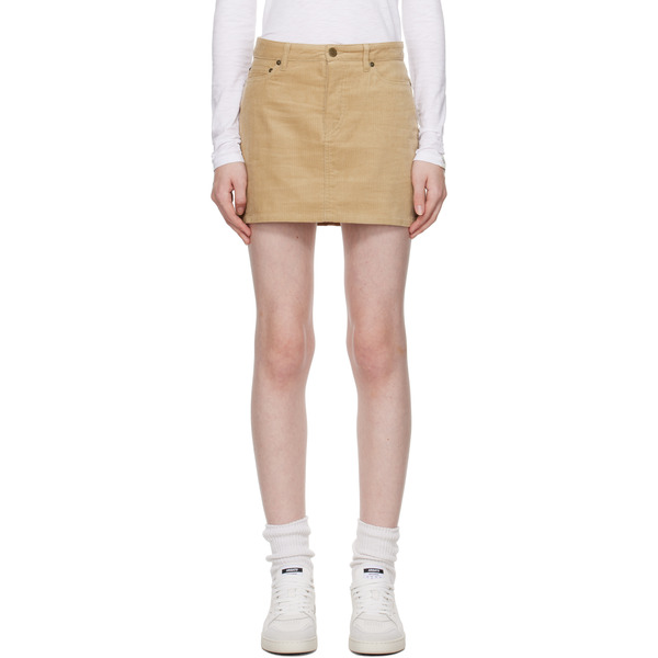 A.p.c. Beige Mini-jupe Miniskirt 