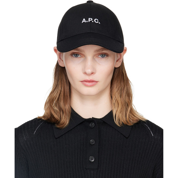  A.p.c. Black Charlie Baseball Cap 