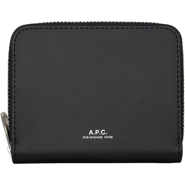  A.p.c. Black Chelsea Zip Wallet 