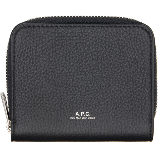  A.p.c. Black Chelsea Zip Wallet 