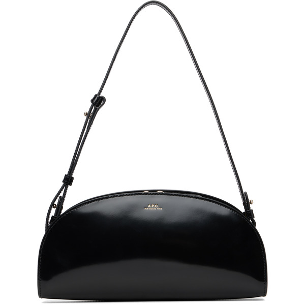  A.p.c. Black Demi-lune Shoulder Bag 