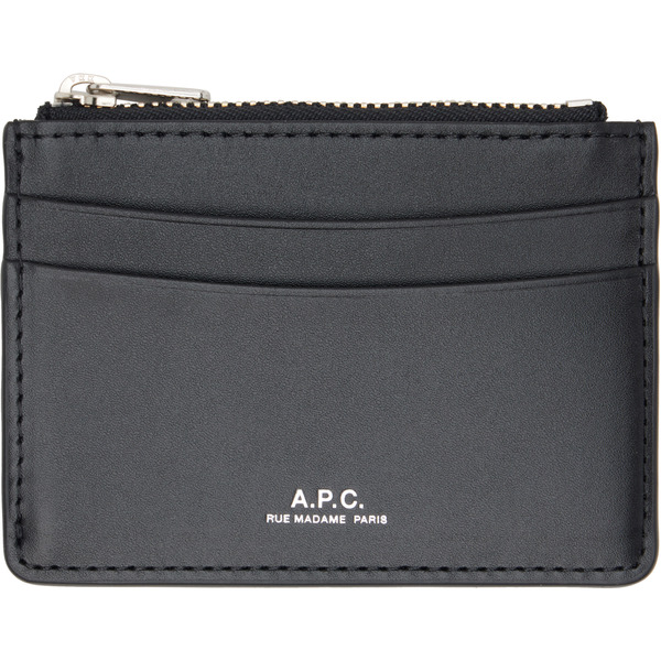  A.p.c. Black Paris Card Holder 