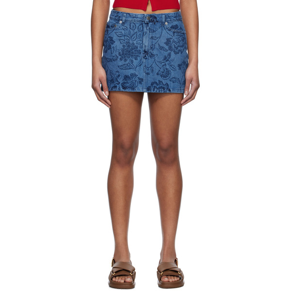  A.p.c. Blue Mini-jupe Denim Miniskirt 