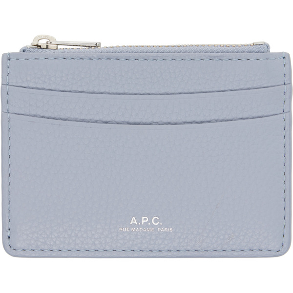  A.p.c. Blue Paris Card Holder 