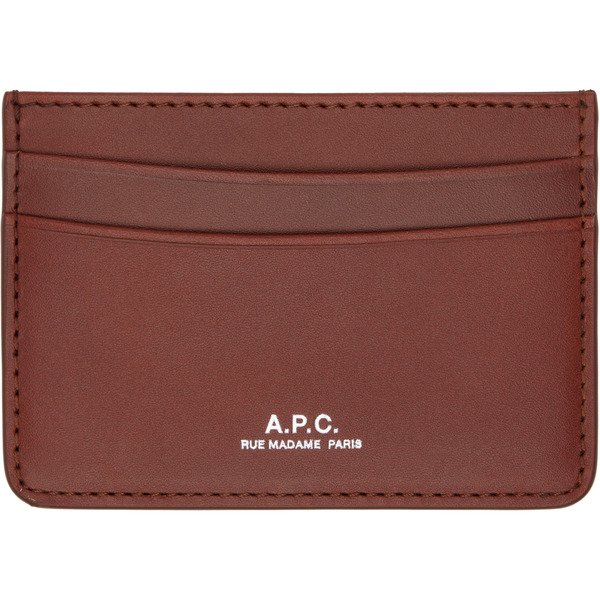  A.p.c. Brown André Card Holder 
