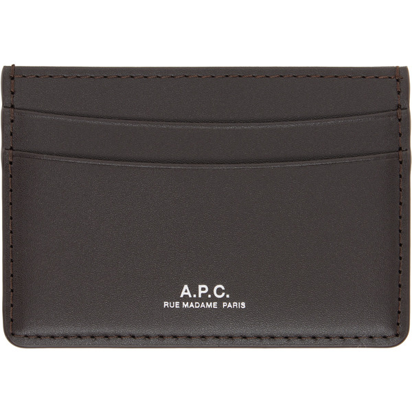  A.p.c. Brown André Card Holder 