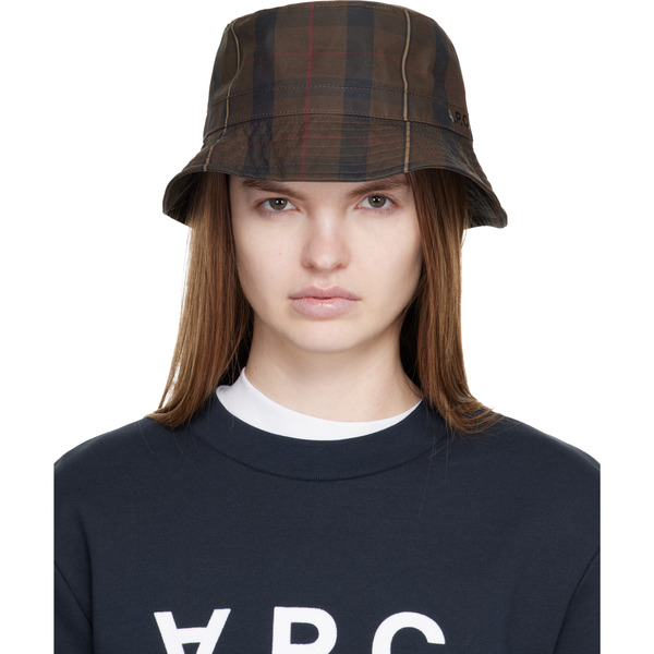  A.p.c. Brown Mark Bucket Hat 