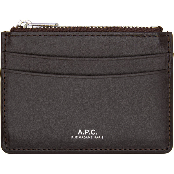  A.p.c. Brown Paris Card Holder 