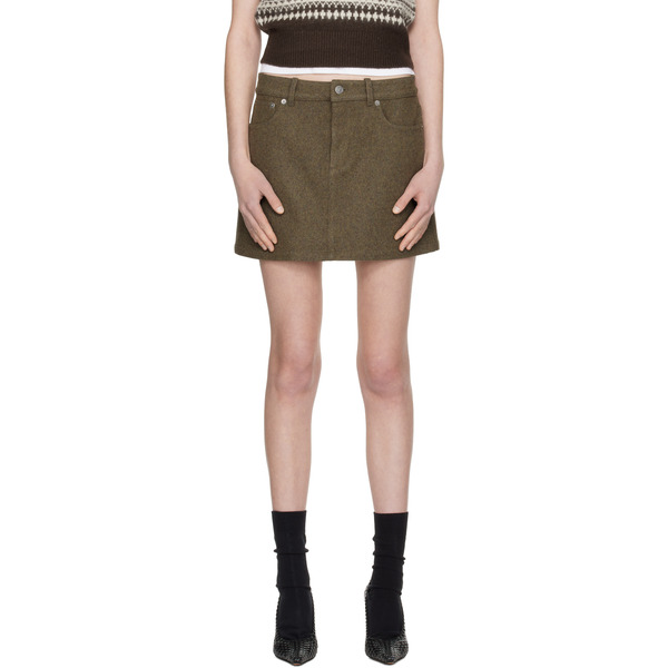  A.p.c. Green Mini Skirt 
