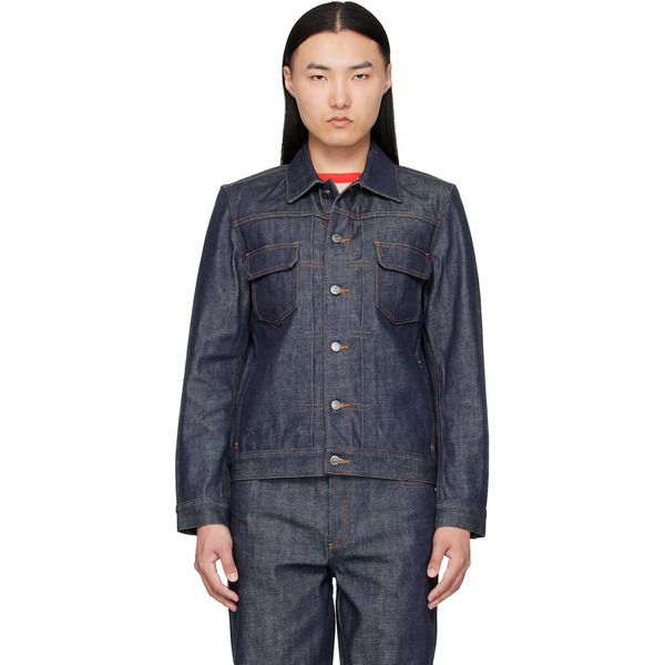  A.p.c. Indigo Jean Denim Work Jacket 