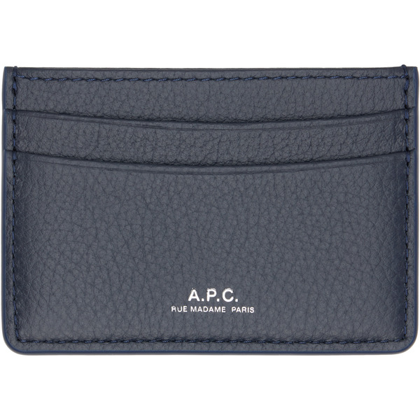  A.p.c. Navy André Card Holder 