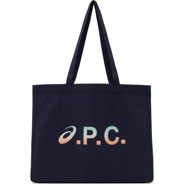  A.p.c. Navy Asics Edition Shopping Diane Tote 