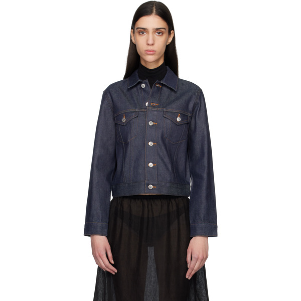  A.p.c. Navy Dion Denim Jacket 