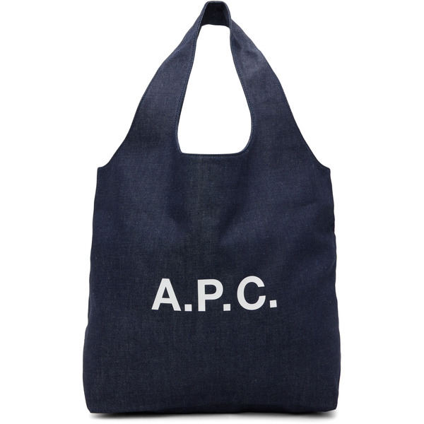  A.p.c. Navy Ninon Denim Tote 
