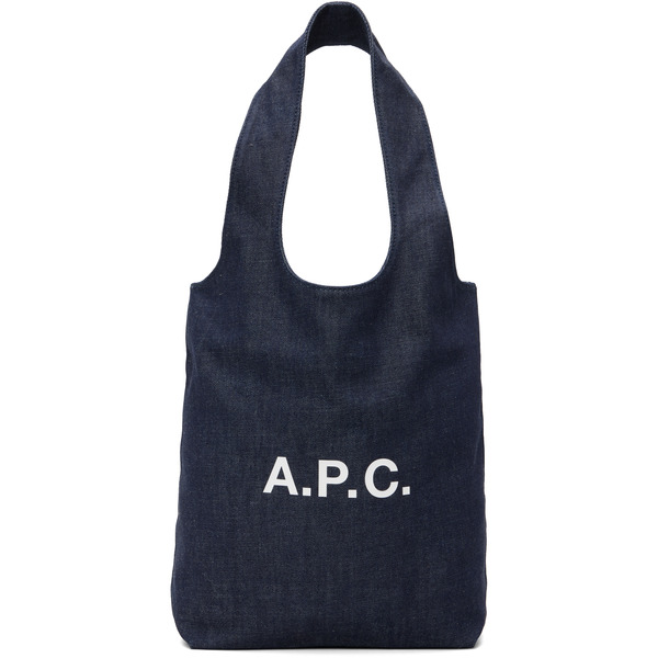  A.p.c. Navy Ninon Small Denim Tote 