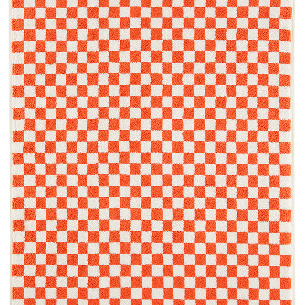  Baina Orange & Off-white Beppu Bath Mat 