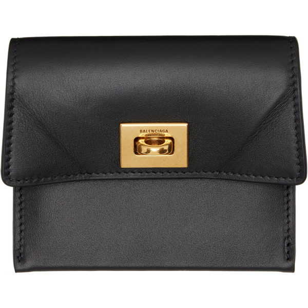  Balenciaga Black Rodeo Card Holder 