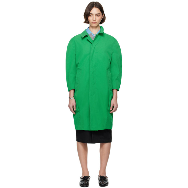  Bally Green Twill Coat 