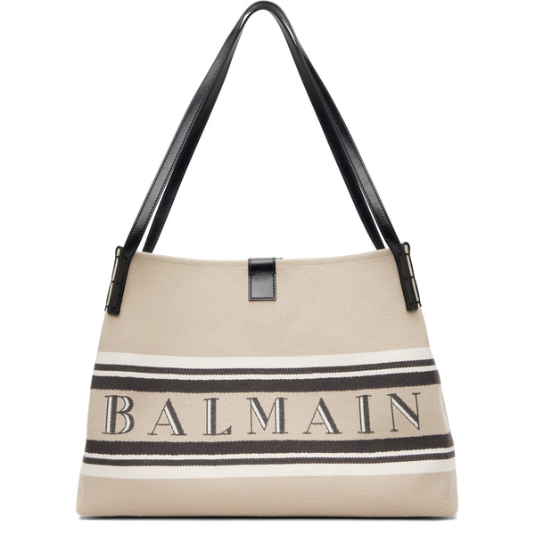  Balmain Beige Medium Release Shopper Tote 