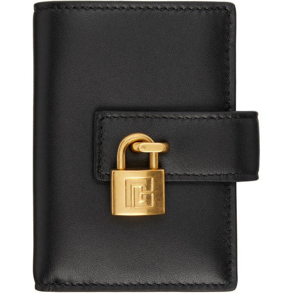  Balmain Black Pulse Leather Wallet 