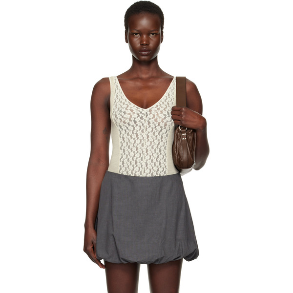  Baserange Off-white Crescent Bodysuit 