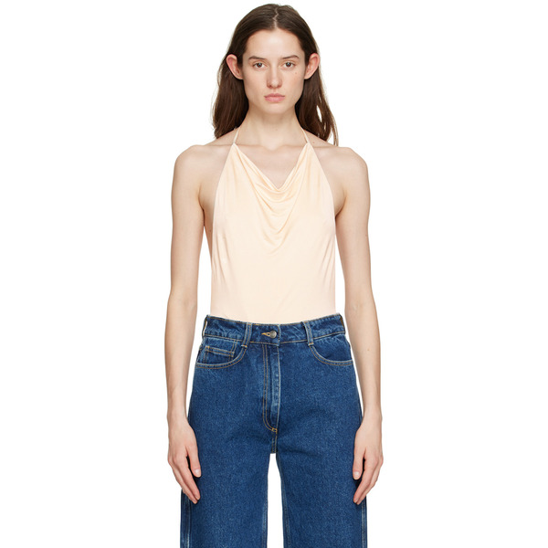  Bec + Bridge Off-white Ariel Halter Bodysuit 