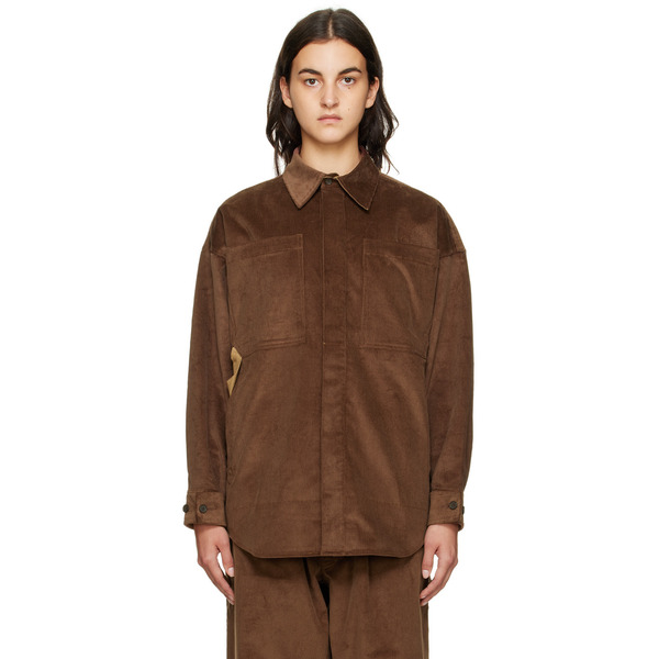  Bernhard Willhelm Brown Patch Pocket Shirt 