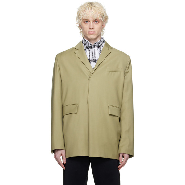  Bianca Saunders Taupe Pull Over Blazer 