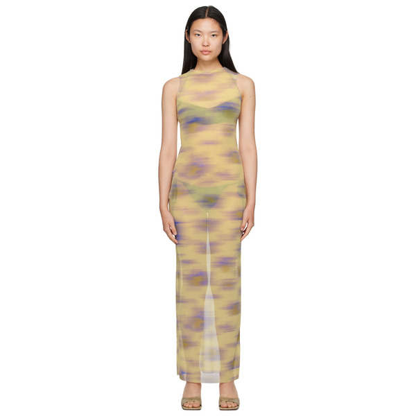  Binya Green Saturno Maxi Dress 