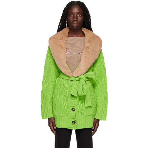  Blumarine Green Heavy Jacket 